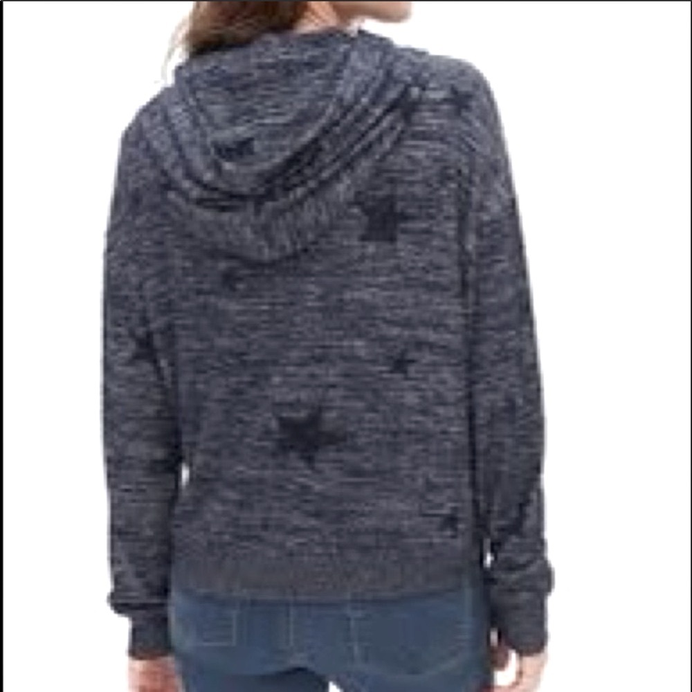 GAP Star Soft-spun Pullover Navy Hoodie -Sz M - Picture 2 of 7